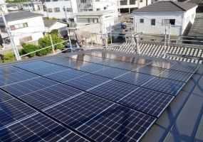 板野郡Ｏ様邸（新築）で太陽光パネル工事を行いました。 アイキャッチ画像