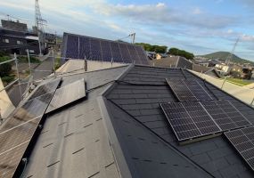 丸亀市Ｉ様邸（既築）で太陽光パネル工事を行いました。 アイキャッチ画像